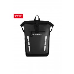 Αδιάβροχο Σακίδιο Μοτοσικλέτας MDL0716-B 20L – Roll Top, Μαγνητικό κλείσιμο, Μαύρο