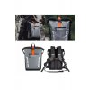 Αδιάβροχο Σακίδιο Μοτοσικλέτας MDL0716-B 20L – Roll Top, Μαγνητικό κλείσιμο, Μαύρο