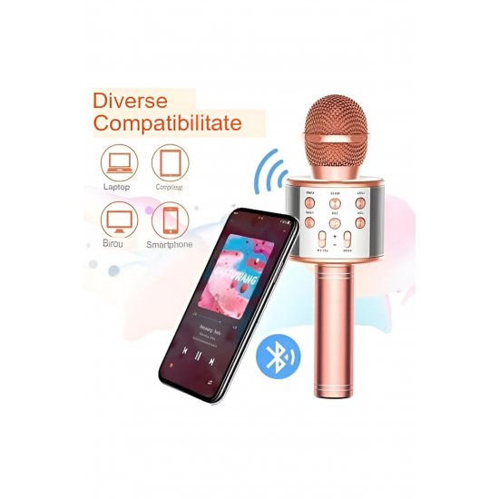 Μικρόφωνο Karaoke, Southern Sky, για παιδιά, Bluetooth, Ενσωματωμένο ηχείο, Συμβατό με οποιοδήποτε Smart