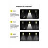 Πακέτο 4x Solar Lamp with 8 Cells 160 COB – Αυτόνομος Φωτισμός με Αισθητήρας Κίνησης