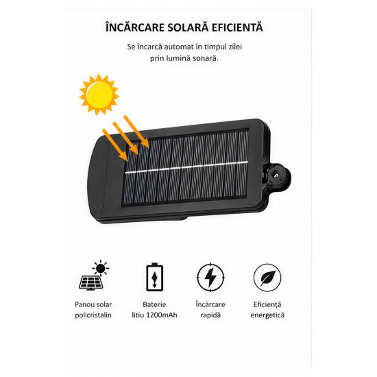 Πακέτο 4x Solar Lamp with 8 Cells 160 COB – Αυτόνομος Φωτισμός με Αισθητήρας Κίνησης