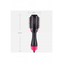 Βούρτσα ζεστού αέρα, Jormftte, Nylon, 1000 W, 110V, 50-60 Hz, Μαύρο/Ροζ