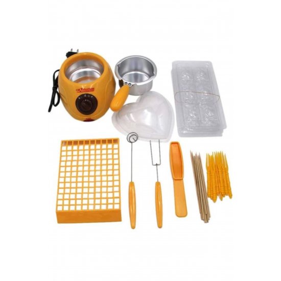 Chocolatiere Electric Chocolate Melter – Fondue Top Bottom Σετ με καλούπια που περιλαμβάνονται