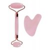 Face Roller & Gua Sha Tool από Rose Quartz για Αντιγήρανση