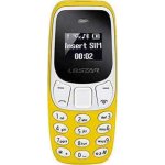 Mini Dual SIM Κινητό με Κουμπιά κίτρινα