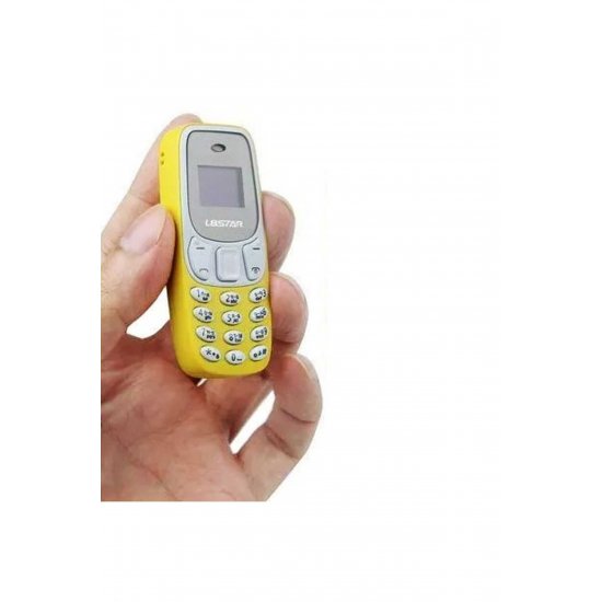 Mini Dual SIM Κινητό με Κουμπιά κίτρινα Mini Dual SIM Κινητό με Κουμπιά κίτρινα
