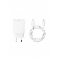 Γρήγορος φορτιστής 20W iPhone 14/13/12/11/X/SE Pro Max Plus, Περιλαμβάνεται καλώδιο Lightning 1 m, Fast Charge PD, iPad AirPods Συμβατό, Kulstern™