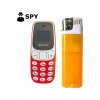 Κουμπί Mini Dual SIM Τηλέφωνο Κόκκινο