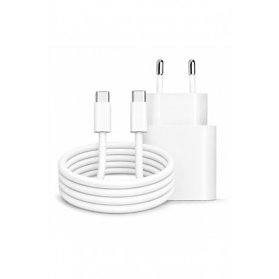 Γρήγορος φορτιστής 20W USB-C για iPhone 15/16/17, Samsung S25/S24/S23, 1m καλώδιο USB-C που περιλαμβάνεται, Fast Charge PD, Xiaomi, iPad, AirPods, Kulstern™