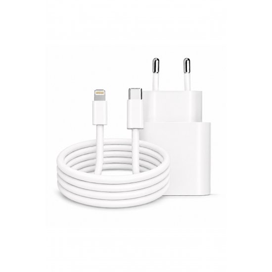 Γρήγορος φορτιστής 20W για iPhone 14/13/12/11/X/SE, Pro/Pro Max/Plus/Mini, Περιλαμβάνεται καλώδιο Lightning 1 m, Fast Charge PD, συμβατό με iPad, AirPods, Γρήγορη φόρτιση, Kulstern™