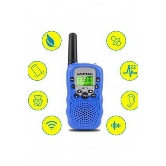 Παιδικά ασύρματα Walkie-Talkies με μονόχρωμη οθόνη σετ 2 BF-T3