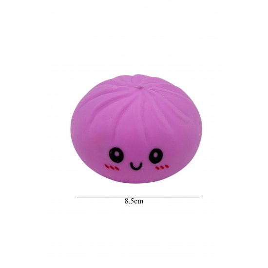 Παιχνίδι Squishy Dumpling Stress Relief, Flippy, Smiling Face Model, Sensory Toy with Slow-Rising, για παιδιά και ενήλικες, Relaxation and Anxiety Relief, 8,5 cm, 95 g, Random Color