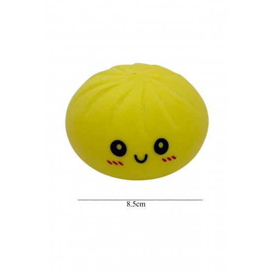 Παιχνίδι Squishy Dumpling Stress Relief, Flippy, Smiling Face Model, Sensory Toy with Slow-Rising, για παιδιά και ενήλικες, Relaxation and Anxiety Relief, 8,5 cm, 95 g, Random Color
