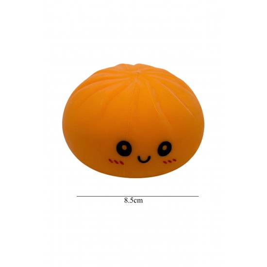 Παιχνίδι Squishy Dumpling Stress Relief, Flippy, Smiling Face Model, Sensory Toy with Slow-Rising, για παιδιά και ενήλικες, Relaxation and Anxiety Relief, 8,5 cm, 95 g, Random Color
