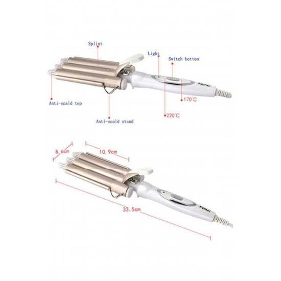 KM-1010 Σίδερο για μπούκλες μαλλιών 22mm 45W KM-1010 KM-1010 Σίδερο για μπούκλες μαλλιών 22mm 45W KM-1010