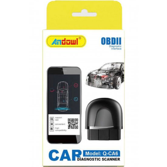 Qca6 Car Diagnostics Bluetooth Tool OBD 2 Κωδικός: Q-CA6