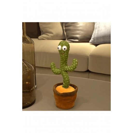 CACTUS χορεύει και μιλάει βελούδινα με πολύχρωμα LED / Διαδραστικό παιχνίδι
