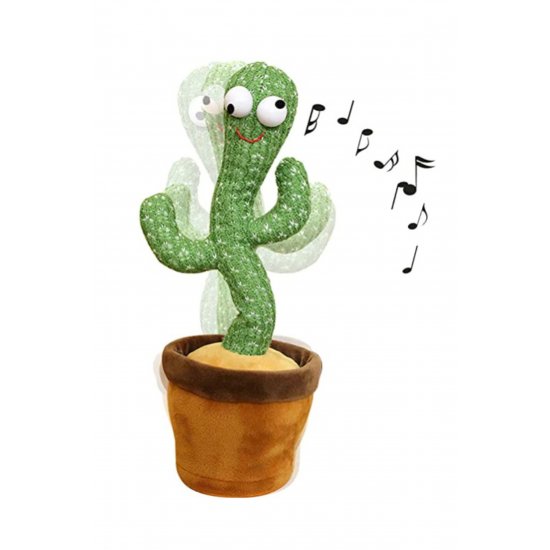 CACTUS χορεύει και μιλάει βελούδινα με πολύχρωμα LED / Διαδραστικό παιχνίδι