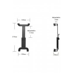 Βάση για Tablet Car Mobile & Tablet Mount με ρυθμιζόμενους γάντζους Μαύρος Κωδικός: G0952 Βάση για Tablet Car Mobile & Tablet Mount με ρυθμιζόμενους γάντζους Μαύρος Κωδικός: G0952