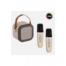 Σετ ηχείων Karaoke 5W με φως RGB & 2 ασύρματα μικρόφωνα Σετ ηχείων Karaoke 5W με φως RGB & 2 ασύρματα μικρόφωνα