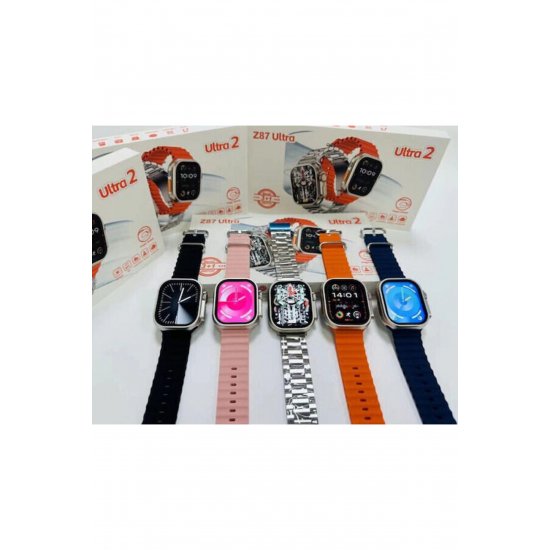 Smartwatch Z87 Ultra 2 49mm με μόνιτορ καρδιακών παλμών (Μαύρο)