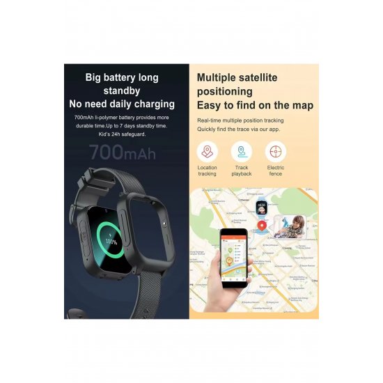 Έρχεται αντίγραφο Smartwatch, 4G, GPS, Apel Video HD, Buton SOS, Monitorizare Spion, Slot SIM, Localizare GPS + LBS in Timp Real, Display Touchscreen 1.83