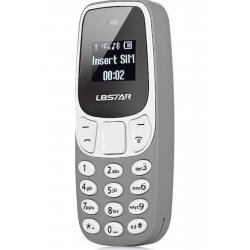 L8STAR BM10 Mini Dual SIM Κινητό με Γκρι Κουμπιά