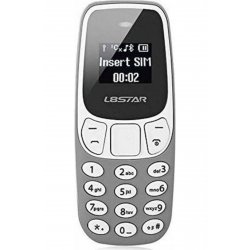 L8STAR BM10 Mini Dual SIM Κινητό με Γκρι Κουμπιά