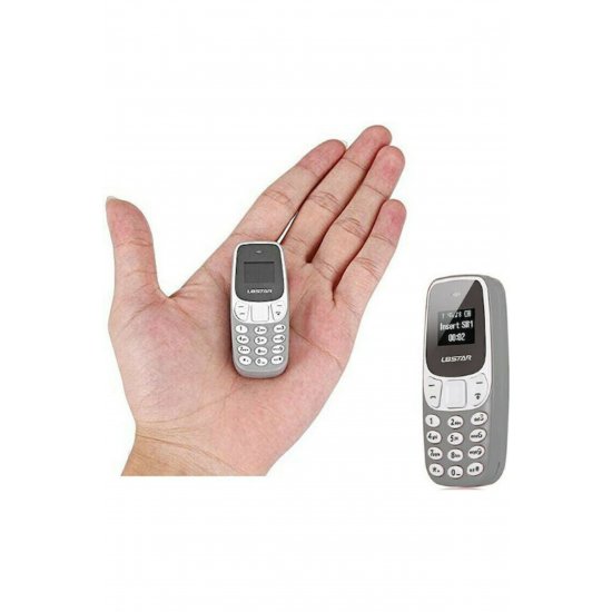 L8STAR BM10 Mini Dual SIM Κινητό με Γκρι Κουμπιά