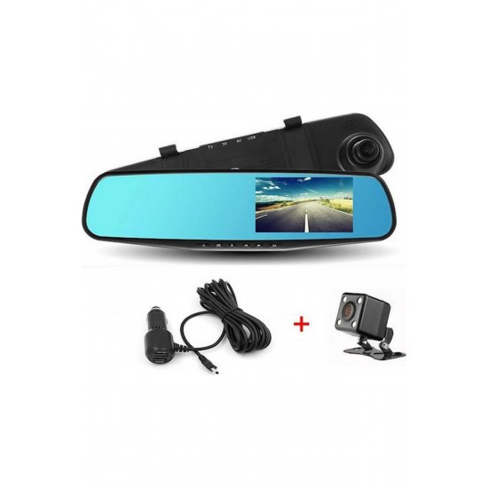 Σετ καθρέφτη αυτοκινήτου 1080P DVR με πίσω κάμερα, οθόνη 4,3