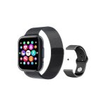 Smartwatch T99 με όργανο παρακολούθησης καρδιακών παλμών (Μαύρο)