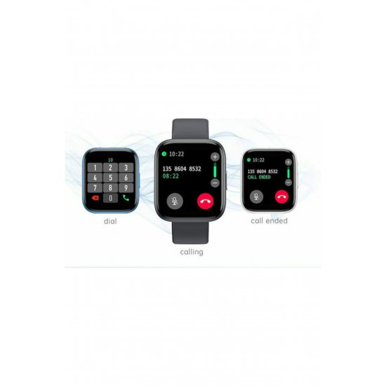 Smartwatch T99 με όργανο παρακολούθησης καρδιακών παλμών (Μαύρο)
