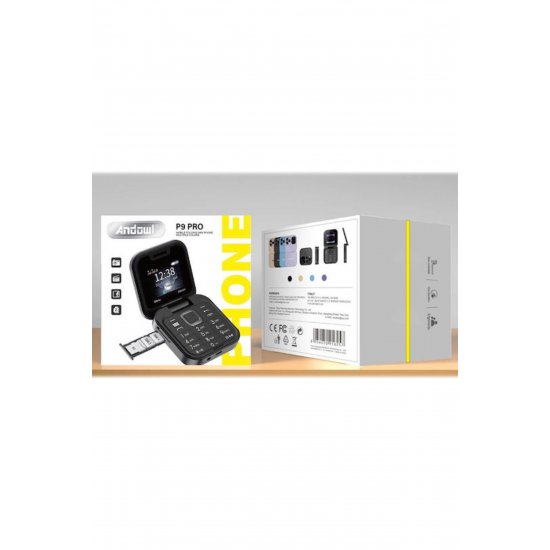 P9 Pro Dual SIM Κινητό με Κουμπιά (Αγγλικά) Μαύρο