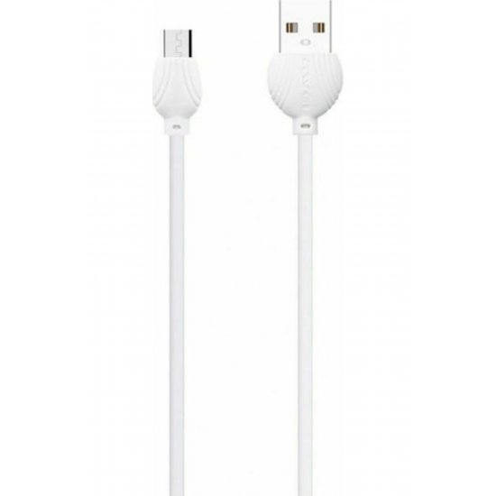 CL-61 1m Κανονικό καλώδιο USB 2.0 σε micro USB Λευκό