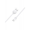 CL-61 1m Κανονικό καλώδιο USB 2.0 σε micro USB Λευκό