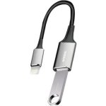 Μετατροπέας Lightning αρσενικό σε USB-A θηλυκό Γκρι 1τμχ Q-ZH018