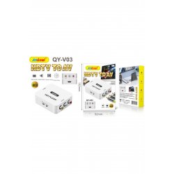 Μετατροπέας Qy-v03 HDMI θηλυκό σε RCA θηλυκό 1 τεμ