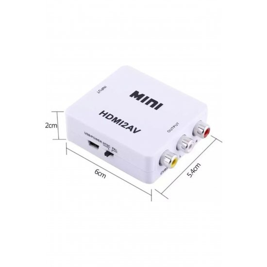 Μετατροπέας Qy-v03 HDMI θηλυκό σε RCA θηλυκό 1 τεμ