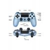 Doubleshock Wireless Gamepad για PS4 Titanium Blue