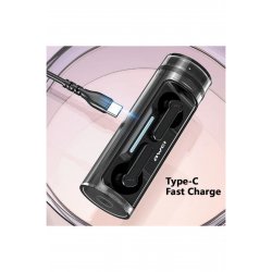 Ακουστικά Bluetooth Handsfree T77 Earbud με Μαύρη θήκη φόρτισης
