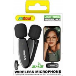 No.m3 Wireless Condenser (Small Diaphragm) Microphone Πέτου, Clip On for Camera