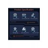 T63 Earbud Bluetooth Handsfree ακουστικά με αντίσταση στον ιδρώτα και θήκη φόρτισης μαύρη