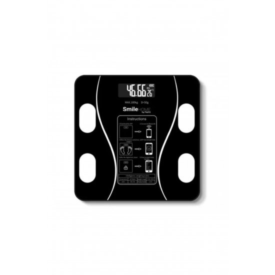 Ψηφιακή ζυγαριά σώματος με Bluetooth, οθόνη LED, θερμόμετρο περιβάλλοντος και επαναφορτιζόμενη μπαταρία