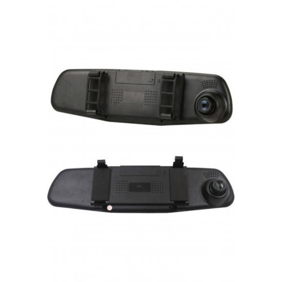SJ54 1080P Mirror Car DVR Σετ με πίσω κάμερα, οθόνη 4,3