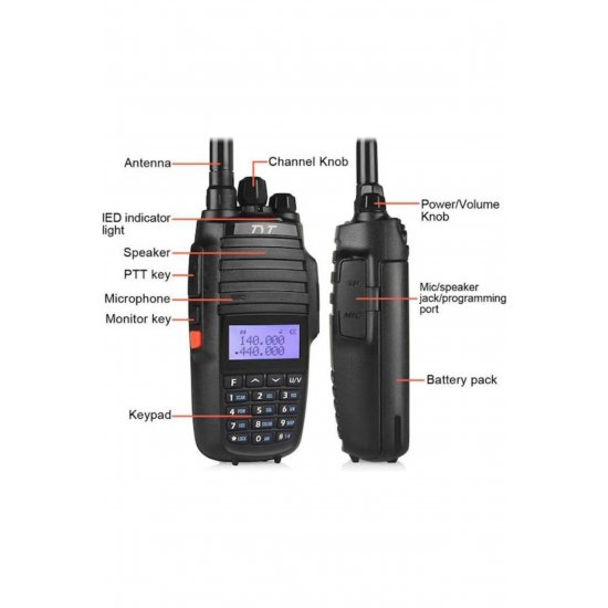TYT TH-UV8000D Megapack Ασύρματος πομποδέκτης UHF/VHF 10W με μονόχρωμη οθόνη
