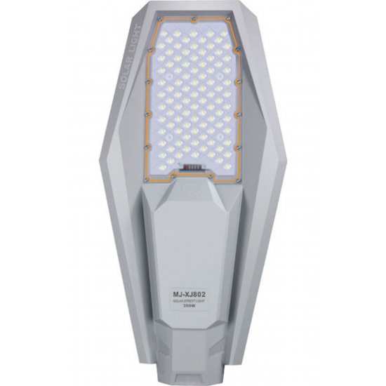 Ηλιακό φωτιστικό δρόμου 200W 2000lm ψυχρό λευκό 6500K with Photocell and τηλεχειριστήριο IP67 52cmx26cmx8cmcm