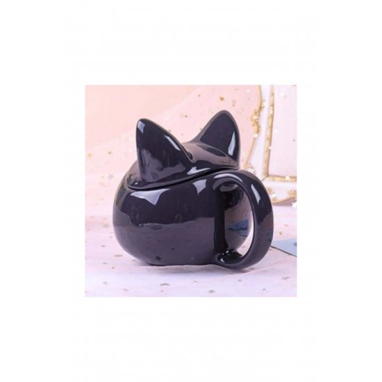 Sailor Moon-luna Κεραμική Κούπα Με Καπάκι Μαύρη 350ml Κωδ: 1771335250