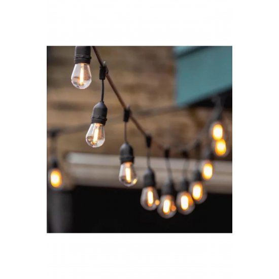 Ηλιακή γιρλάντα LED 20 m με 20 λαμπτήρες νήματος 2W 3000K Warm White, για εξωτερικούς χώρους Ηλιακή γιρλάντα LED 20 m με 20 λαμπτήρες νήματος 2W 3000K Warm White, για εξωτερικούς χώρους