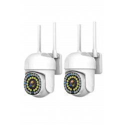 Σετ 2 καμερών παρακολούθησης WiFi HD - Νυχτερινή όραση με 36 LED, Ανθεκτικό IP66