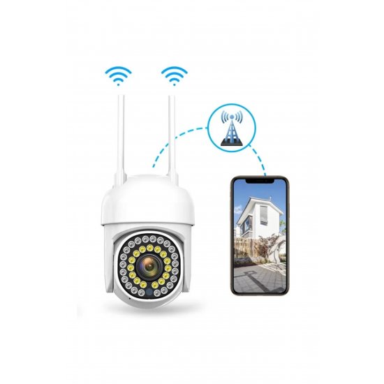 Σετ 2 καμερών παρακολούθησης WiFi HD - Νυχτερινή όραση με 36 LED, Ανθεκτικό IP66